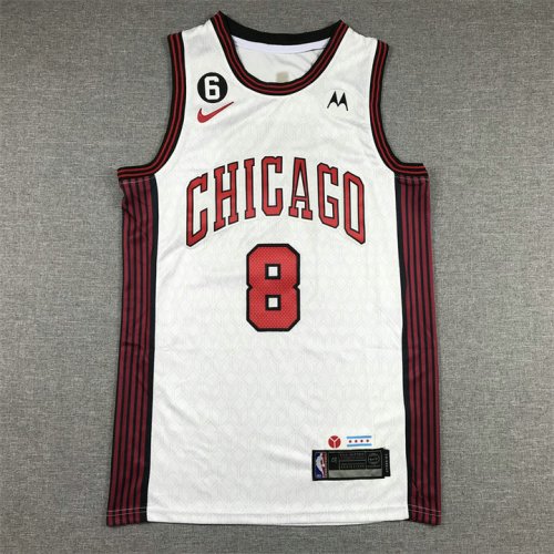 NBA 8 Lavine Bulls 22-23 city Maillot avec patches brodé